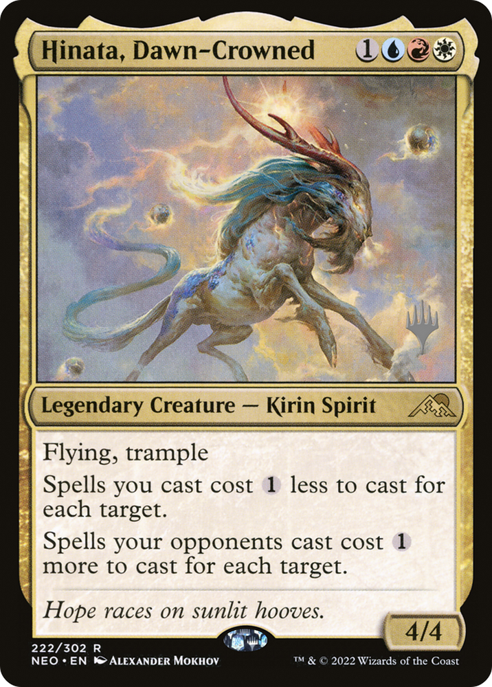 Hinata, Dawn-Crowned (PPNEO-222P) - Kamigawa: Neon Dynasty Promos Foil