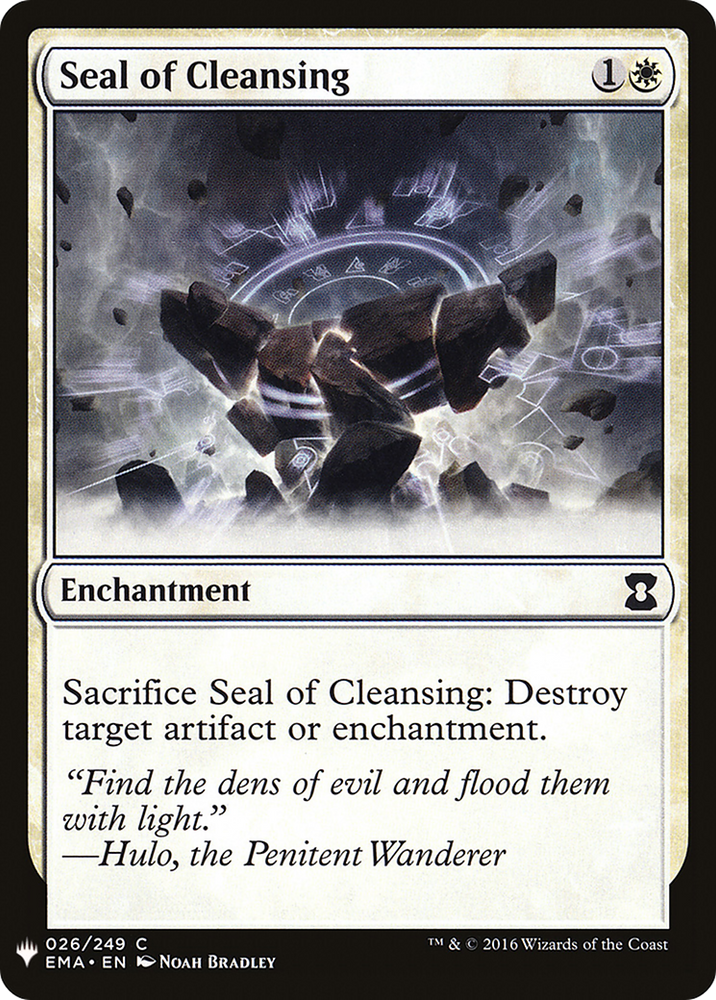 Seal of Cleansing (LIST-EMA-26) - The List