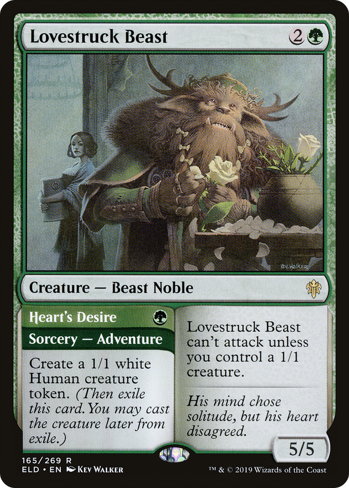 Lovestruck Beast (ELD-165) - Throne of Eldraine Foil