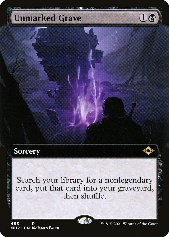Unmarked Grave (Extended Art) (MH2-453) - Modern Horizons 2: (Extended Art) Foil