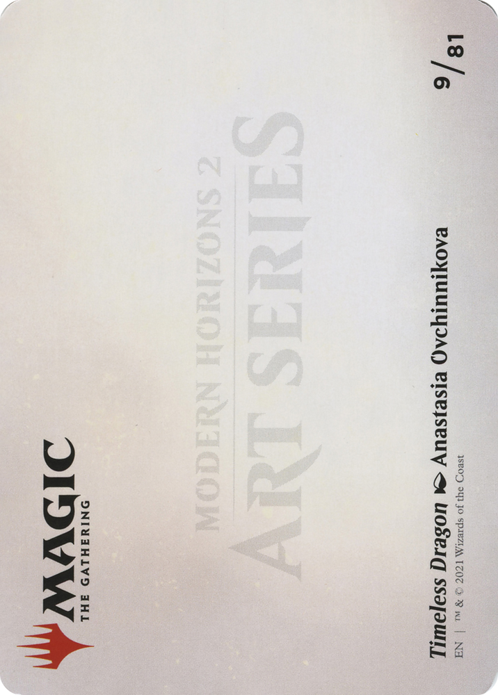 Timeless Dragon // Timeless Dragon (AMH2-009) - Modern Horizons 2 Art Series (Borderless) Foil