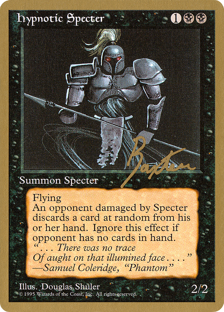 Hypnotic Specter - 1996 George Baxter (4ED) (WCD-) - Pro Tour Collector Set