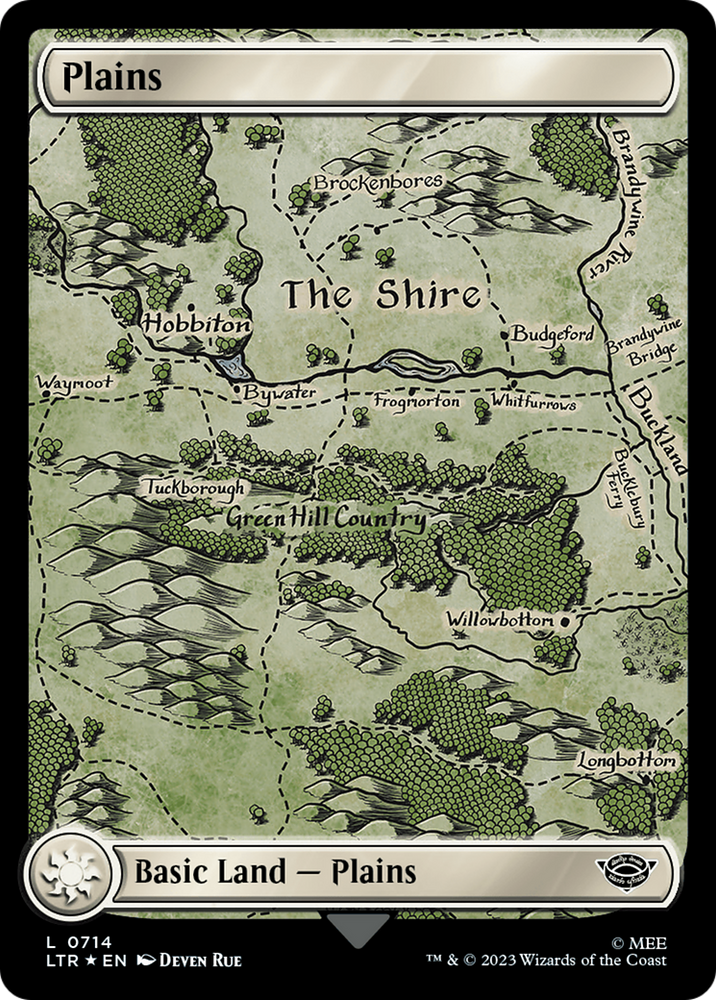 Plains (0714) (Surge Foil) (LTR-714) - The Lord of the Rings: Tales of Middle-earth Foil