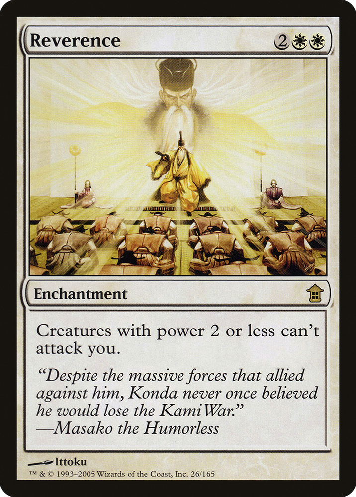 Reverence (SOK-026) - Saviors of Kamigawa Foil