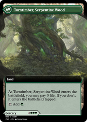 Turntimber Symbiosis // Turntimber, Serpentine Wood (PRM-83868) - Magic Online Promos Foil