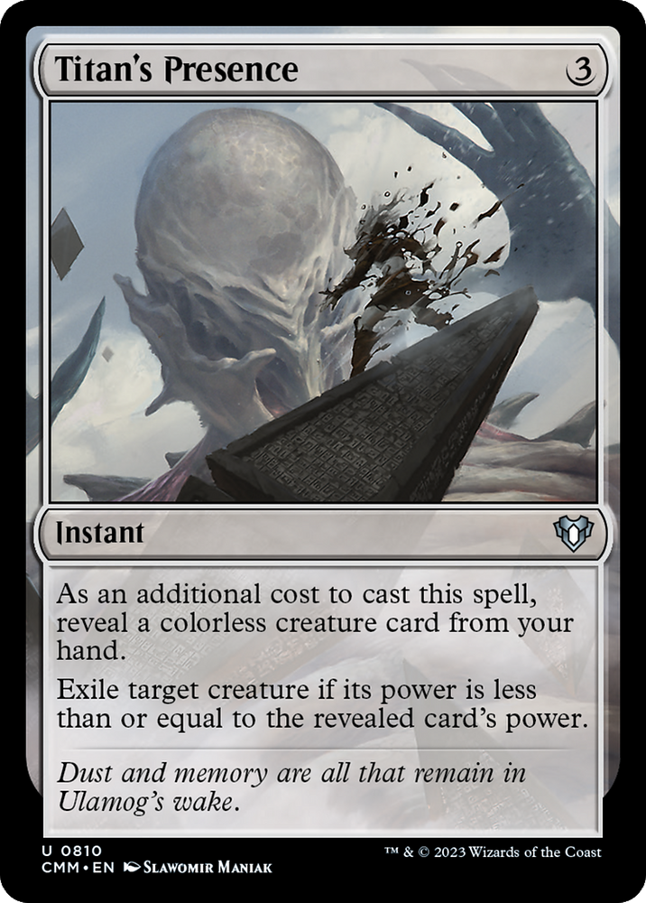 Titan's Presence (CMM-810) - Commander Masters