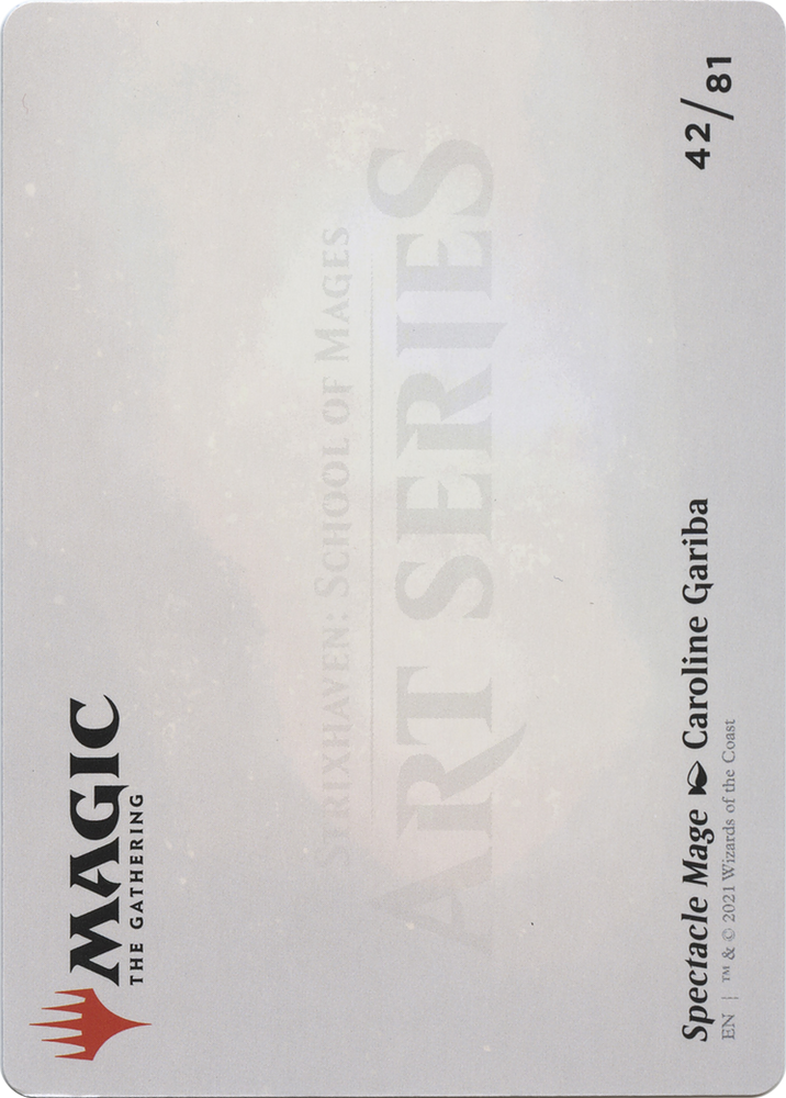 Spectacle Mage // Spectacle Mage (ASTX-042) - Strixhaven Art Series (Borderless)