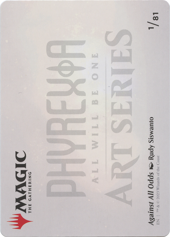 Against All Odds // Against All Odds (AONE-001) - Phyrexia: All Will Be One Art Series (Borderless)