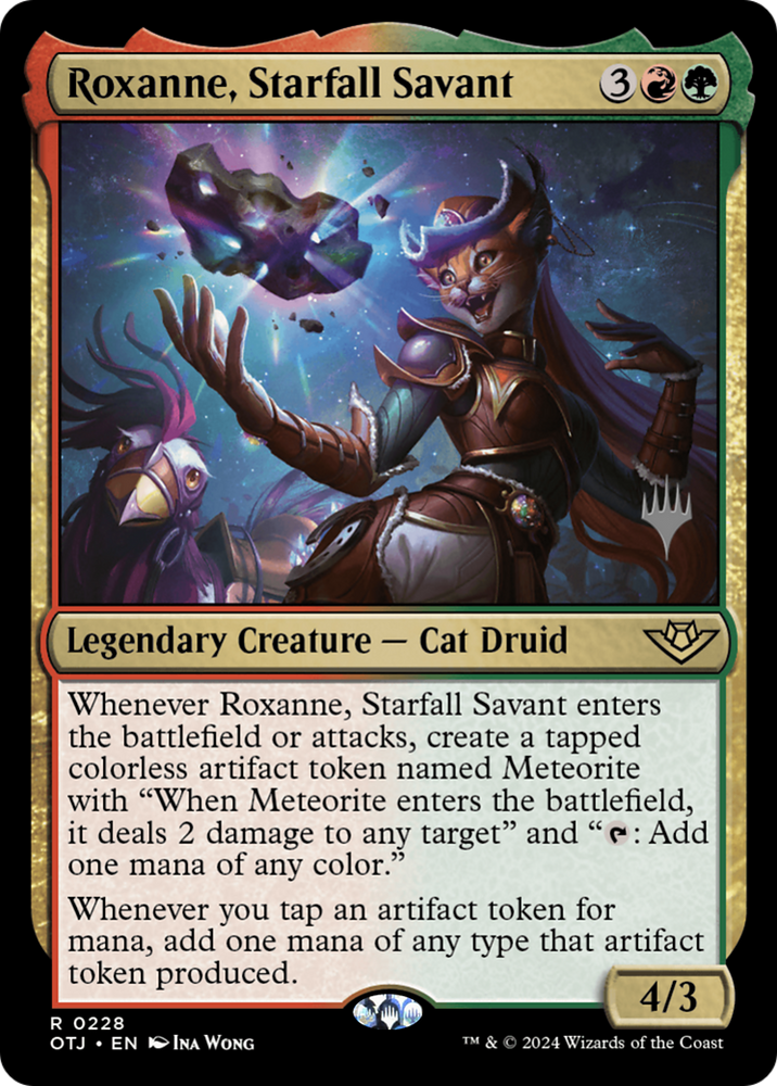 Roxanne, Starfall Savant (PPOTJ-228) - Outlaws of Thunder Junction Promos Foil