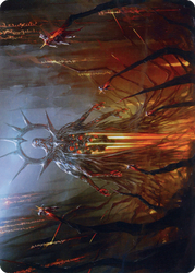 Solphim, Mayhem Dominus // Solphim, Mayhem Dominus (AONE-035) - Phyrexia: All Will Be One Art Series (Borderless) Foil
