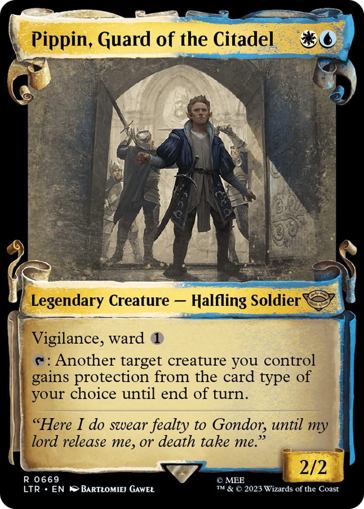 Pippin, Guard of the Citadel (Showcase Scrolls) (LTR-669) - The Lord of the Rings: Tales of Middle-earth: (Showcase)