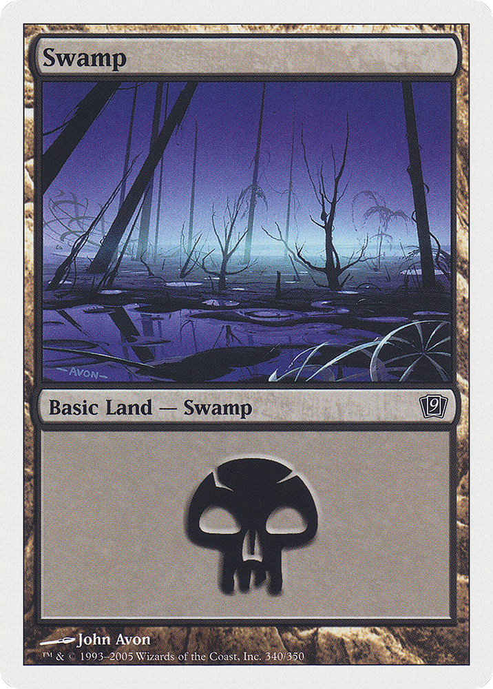 Swamp (340) (9ED-340) - Ninth Edition