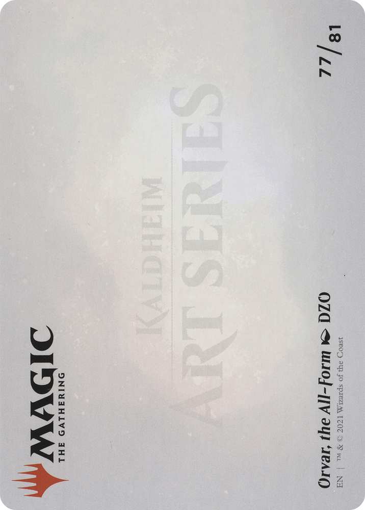 Orvar, the All-Form // Orvar, the All-Form (AKHM-077) - Kaldheim Art Series (Borderless) Foil