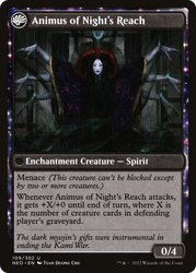 The Long Reach of Night (NEO-109) - Kamigawa: Neon Dynasty: (fandfc, enchantment)