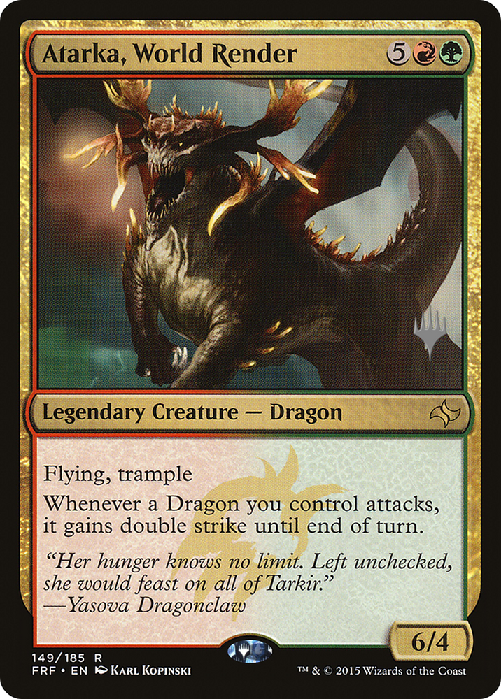 Atarka, World Render (PPM21-149P) - Fate Reforged Promos