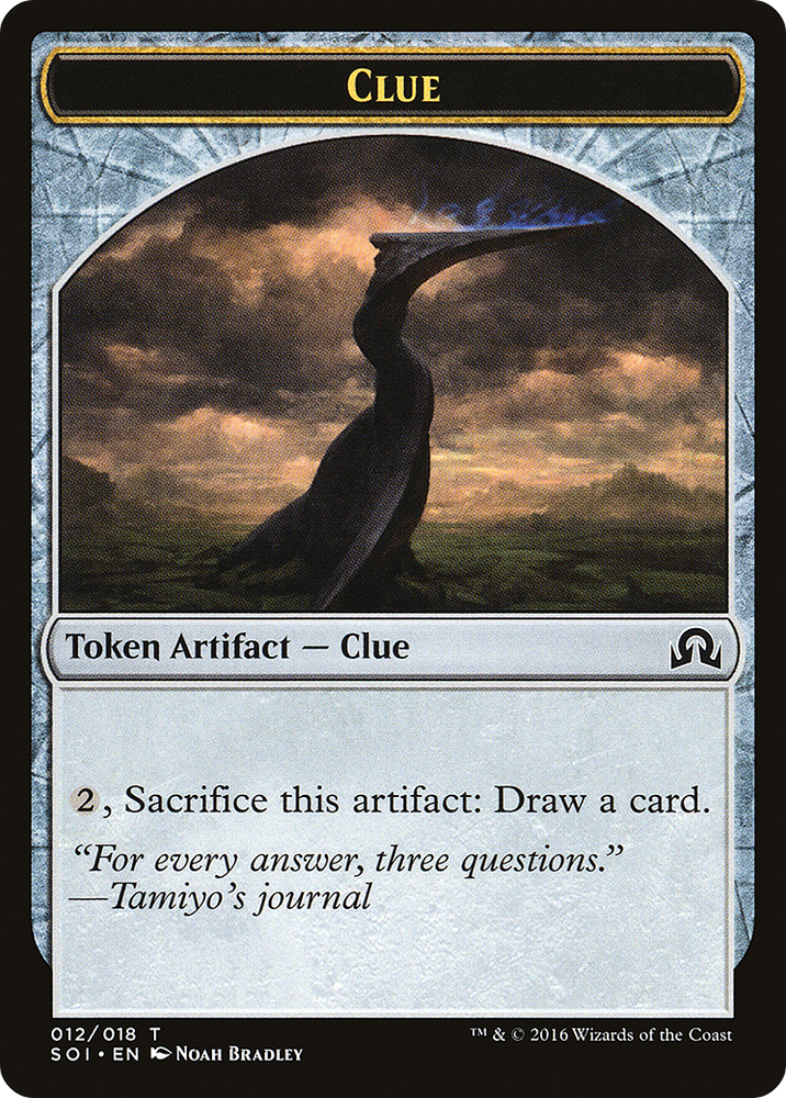 Clue Token (012) (SOI-012) - Shadows over Innistrad Tokens