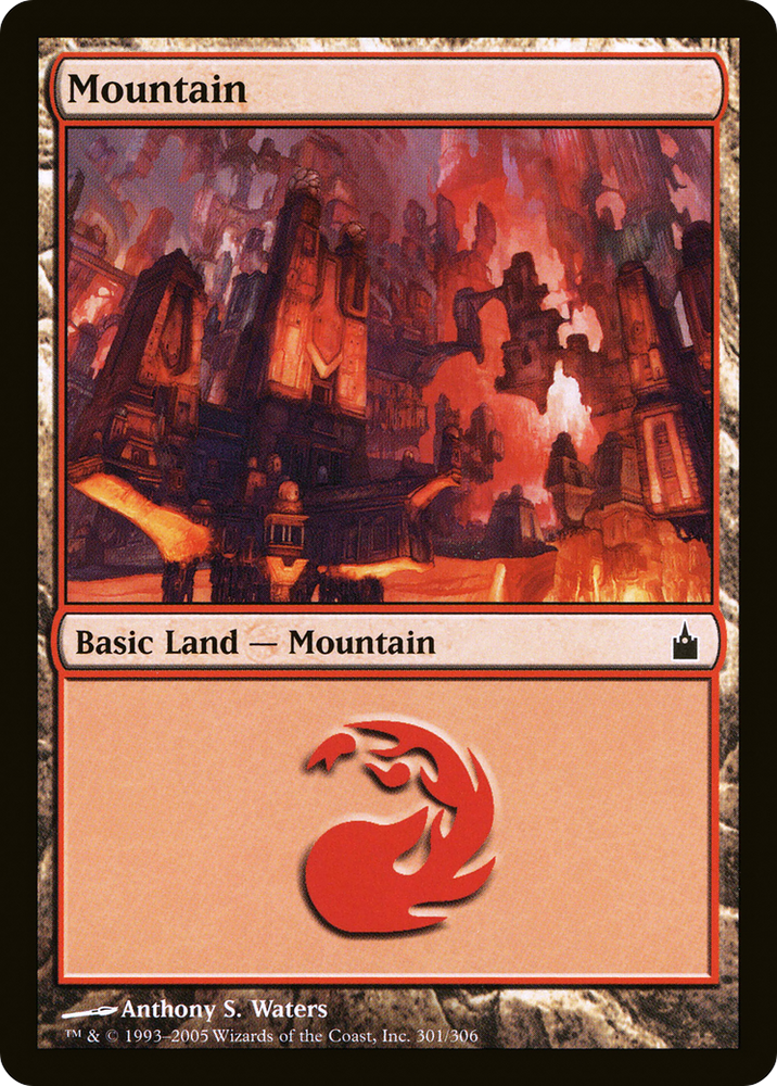 Mountain (301) (RAV-301) - Ravnica: City of Guilds Foil