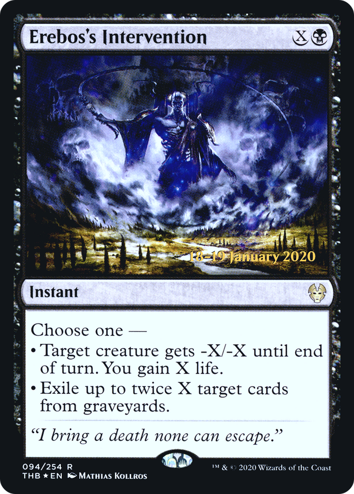Erebos's Intervention (PRE-94S) - Theros Beyond Death Promos Foil