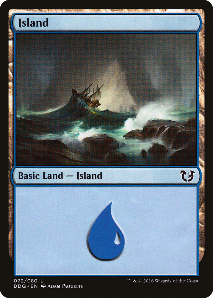 Island (072) (DDQ-072) - Duel Decks: Blessed vs. Cursed