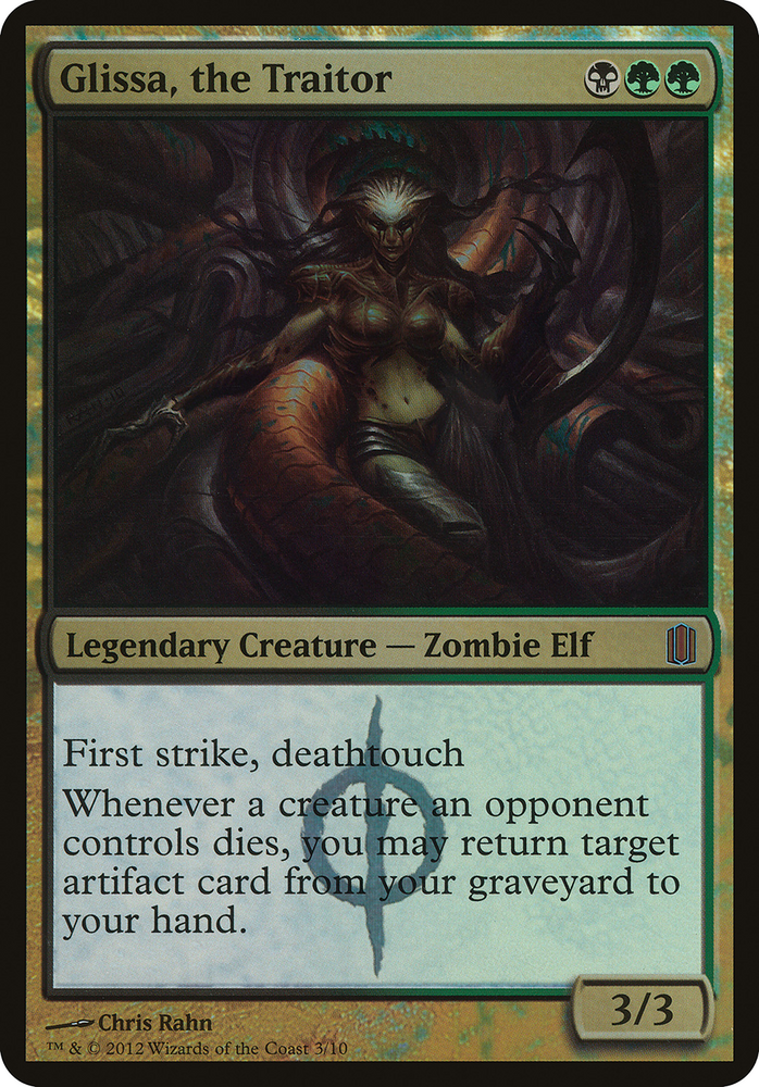Glissa, the Traitor (Commander's Arsenal) (OVER-003) - Commander's Arsenal Oversized Foil