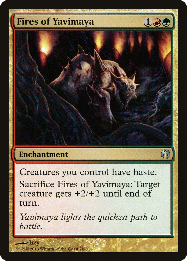 Fires of Yavimaya (DDL-070) - Duel Decks: Heroes vs. Monsters
