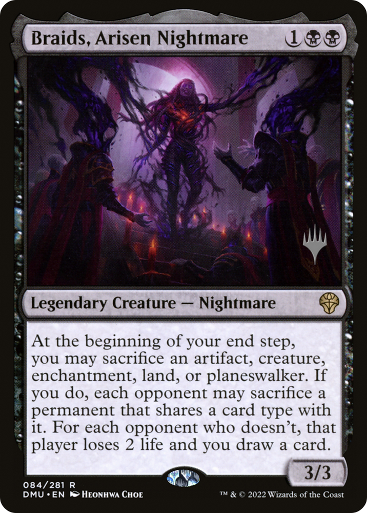 Braids, Arisen Nightmare (PPDMU-84P) - Dominaria United Promos Foil