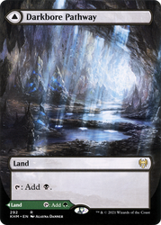 Darkbore Pathway (Borderless) (KHM-292) - Kaldheim: (Showcase) (Borderless)