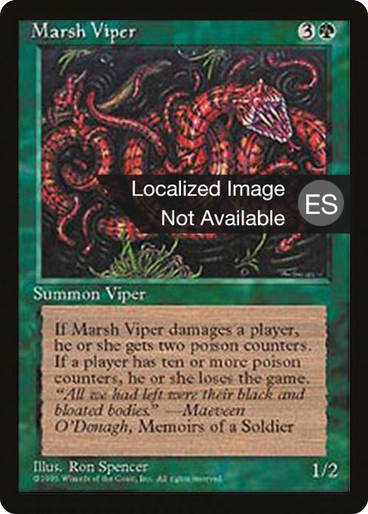 Marsh Viper (4BB-) - Fourth Edition Foreign Black Border