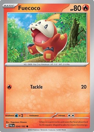 Fuecoco 034/193  - Holofoil Miscellaneous Cards & Products - Common