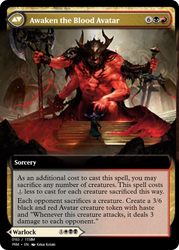 Extus, Oriq Overlord // Awaken the Blood Avatar (PRM-90294) - Magic Online Promos