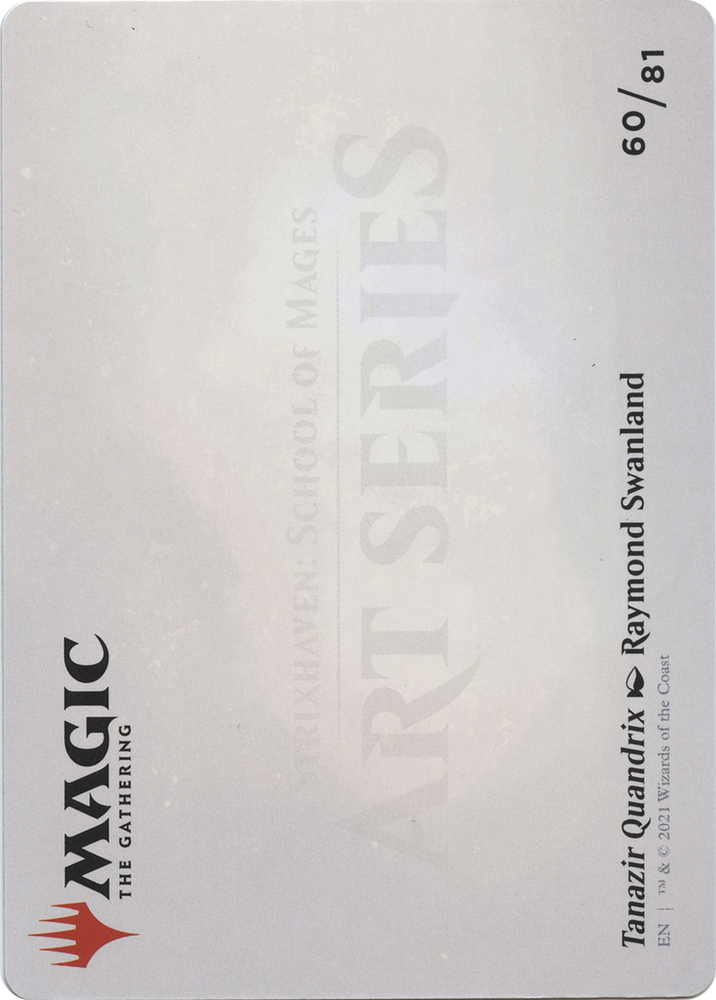 Tanazir Quandrix // Tanazir Quandrix (ASTX-060) - Strixhaven Art Series (Borderless) Foil