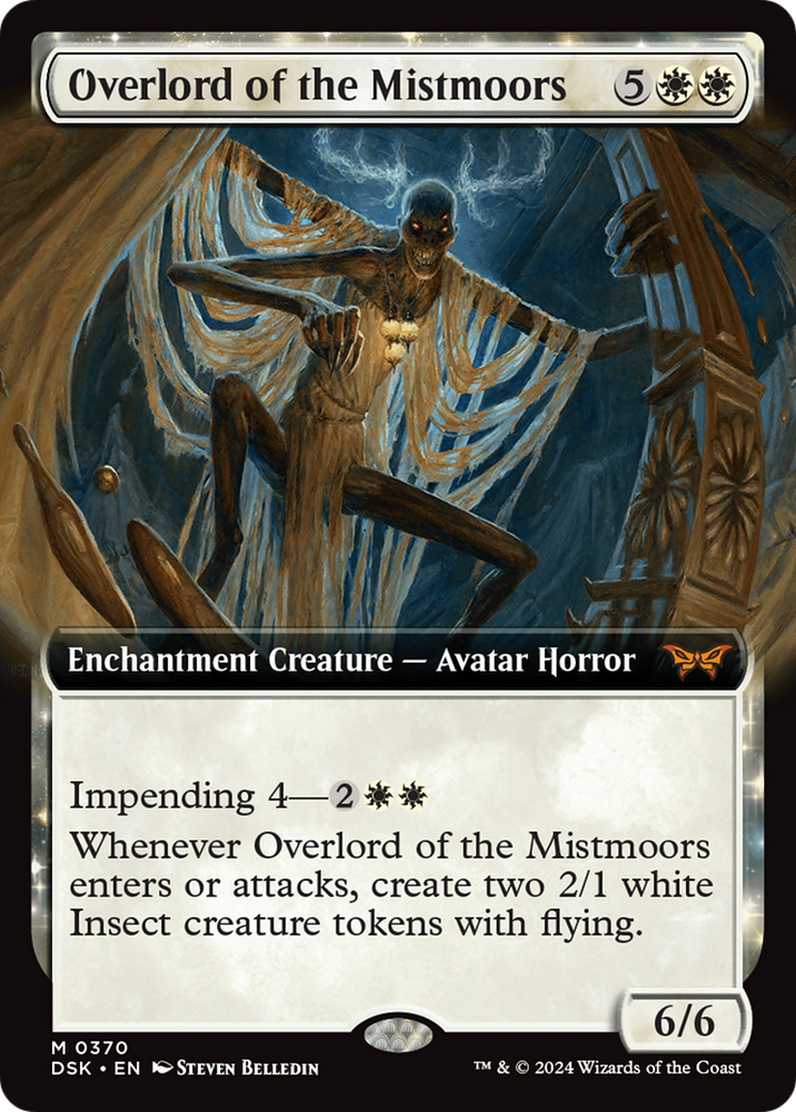 Overlord of the Mistmoors (DSK-370) - Duskmourn: House of Horror: (Extended Art, enchantment)