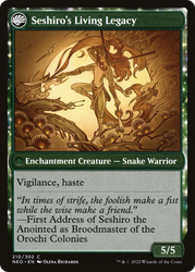 Tales of Master Seshiro (NEO-210) - Kamigawa: Neon Dynasty: (fandfc, enchantment) Foil