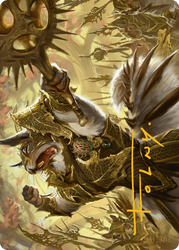 Honored Dreyleader // Honored Dreyleader (ABLB-023) - Bloomburrow Art Series (Borderless) Foil