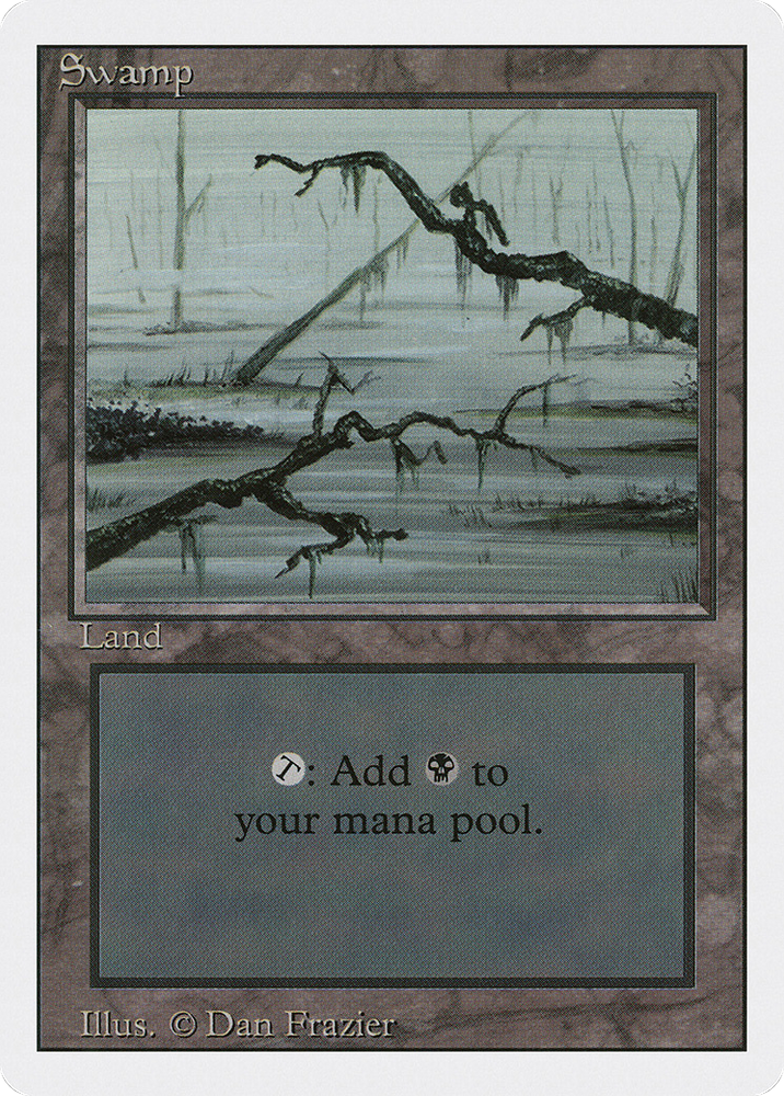 Swamp (C) (3ED-300) - Revised Edition