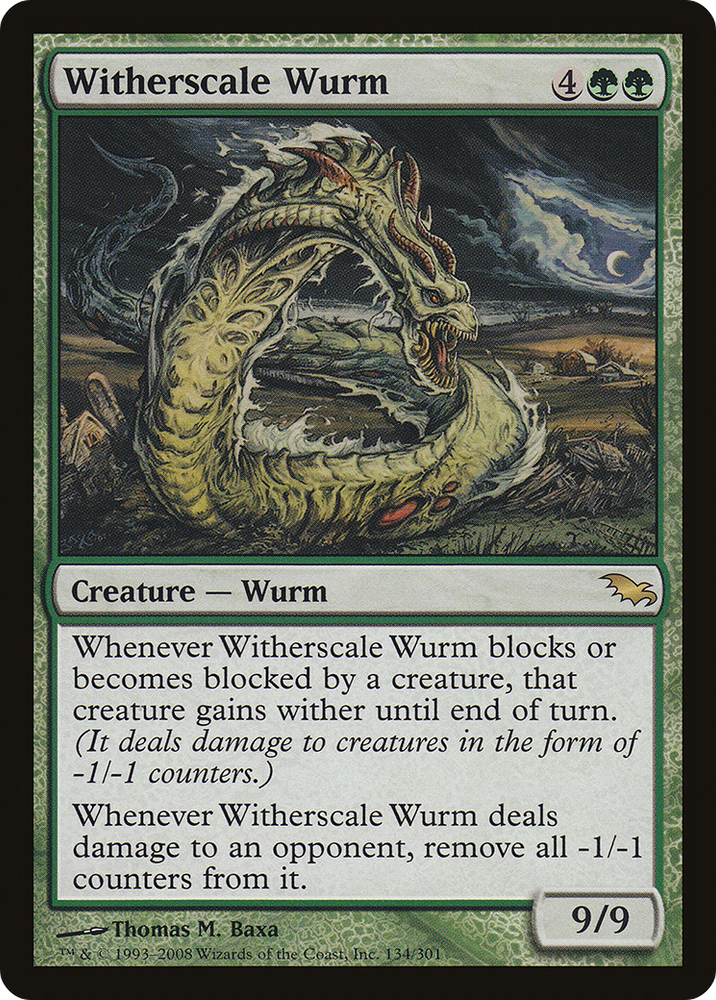 Witherscale Wurm (SHM-134) - Shadowmoor