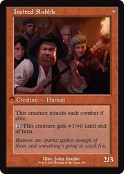 Town Gossipmonger // Incited Rabble (INR-451) - Innistrad Remastered Foil