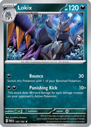 Lokix 122/182  - Holofoil SV04 Paradox Rift - Rare