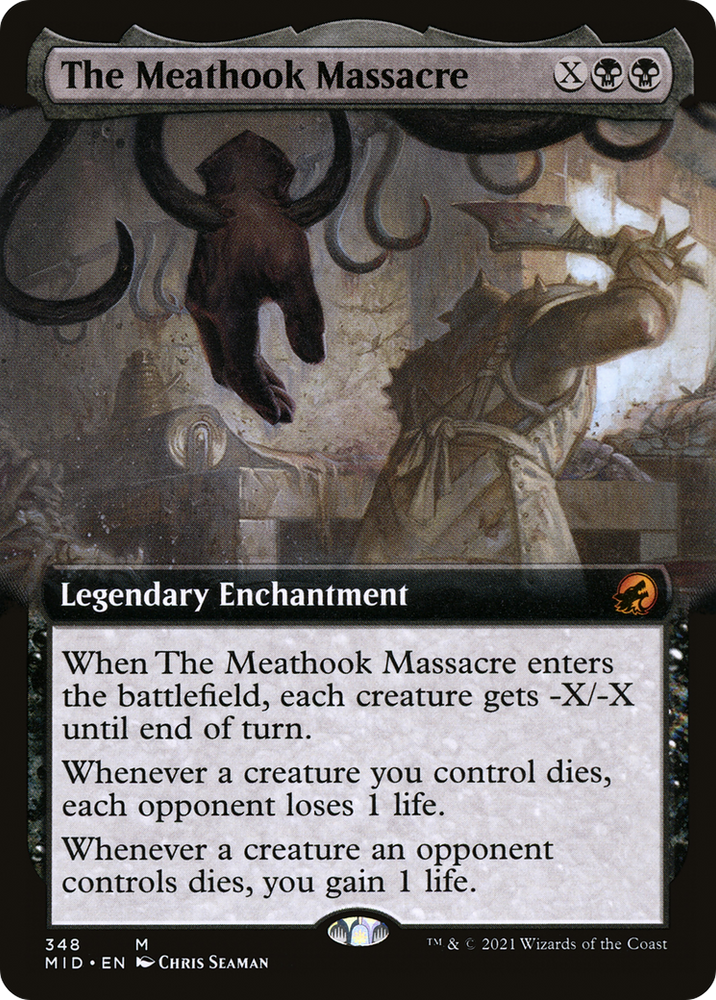 The Meathook Massacre (Extended Art) (MID-348) - Innistrad: Midnight Hunt: (Extended Art) Foil