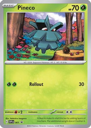 Pineco 061  - Holofoil SV Scarlet & Violet Promo Cards - Promo