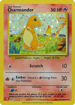Charmander 001/034  - Holofoil Trading Card Game Classic - Classic Collection