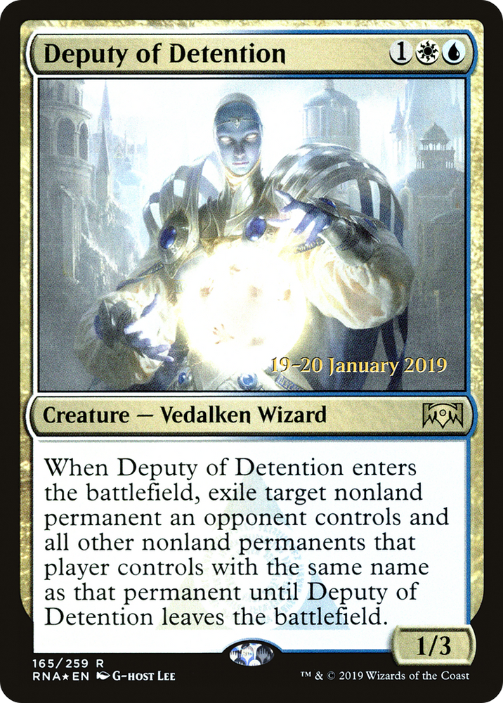 Deputy of Detention (PRE-165S) - Ravnica Allegiance Promos Foil