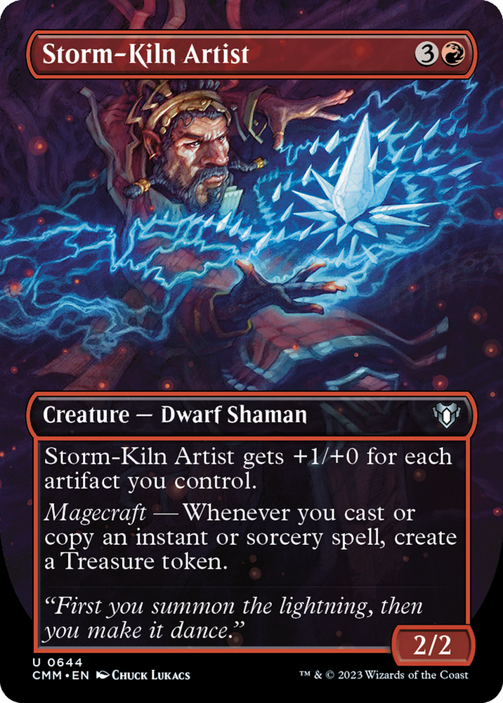 Storm-Kiln Artist (Borderless) (CMM-644) - Commander Masters (Borderless)