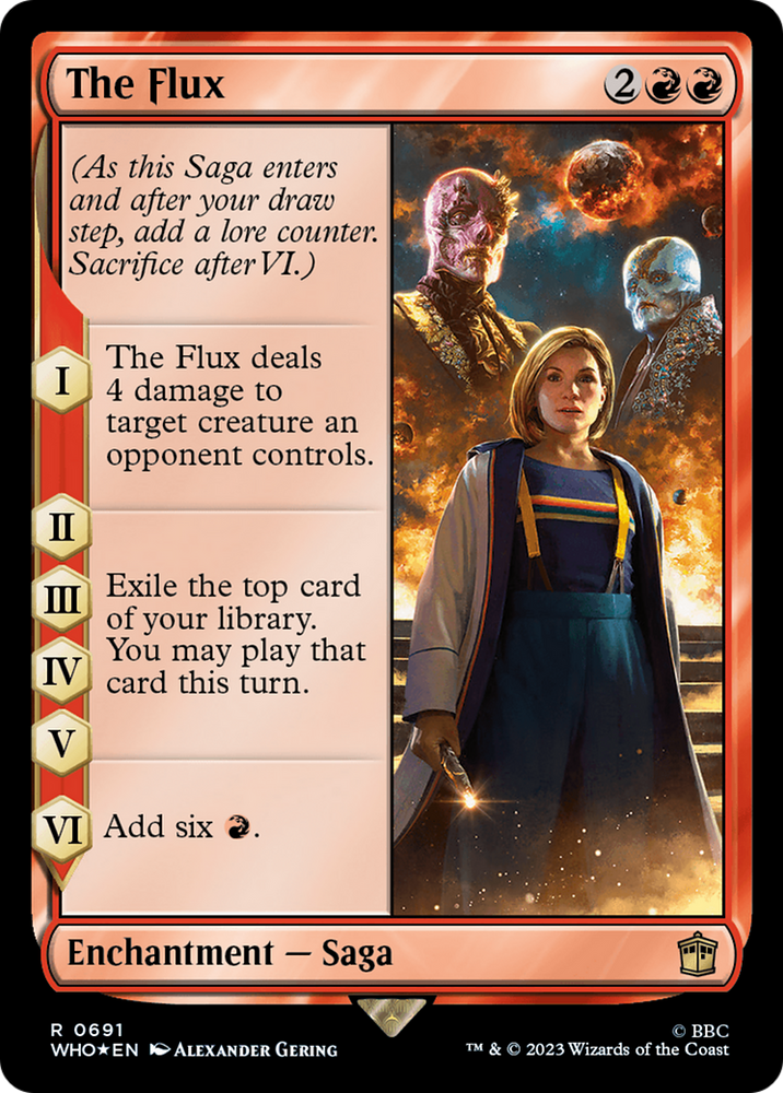 The Flux (Surge Foil) (WHO-691) - Doctor Who Foil