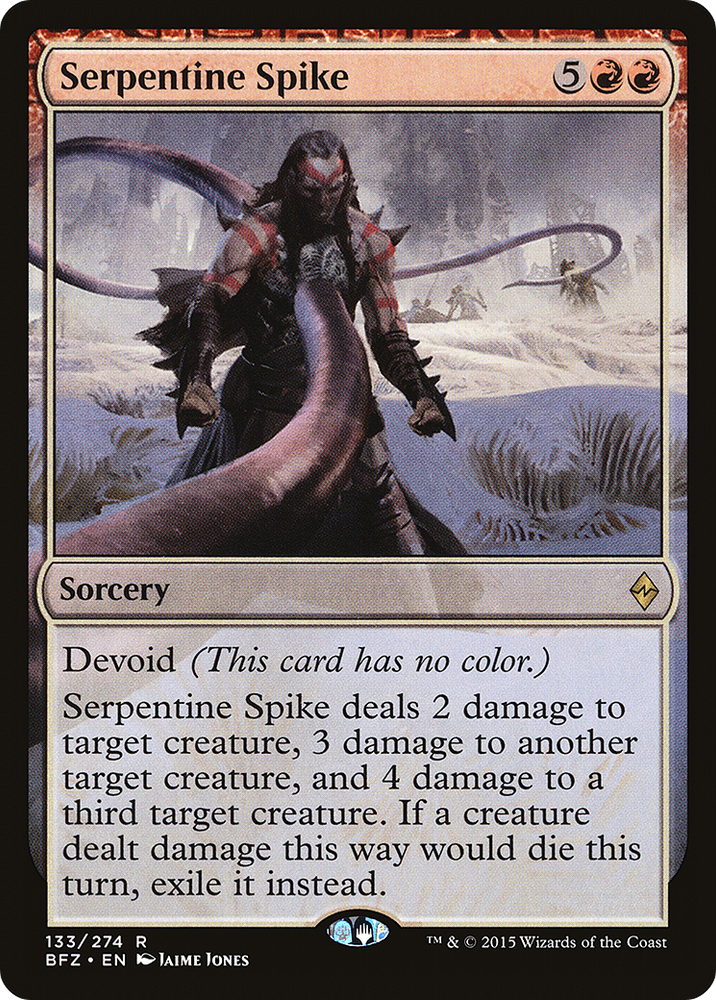 Serpentine Spike (BFZ-133) - Battle for Zendikar: (devoid)
