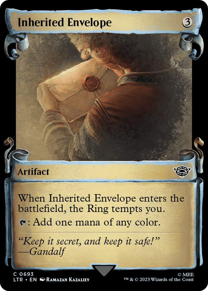 Inherited Envelope (Showcase Scrolls) (LTR-693) - The Lord of the Rings: Tales of Middle-earth: (Showcase) Foil