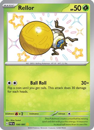 Rellor 108/091  - Holofoil SV Paldean Fates - Shiny Rare