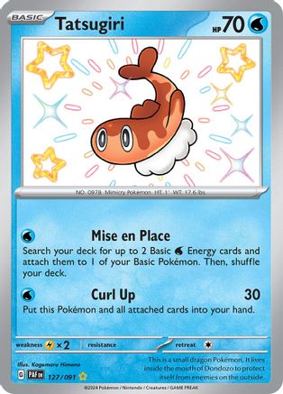 Tatsugiri 127/091  - Holofoil SV Paldean Fates - Shiny Rare