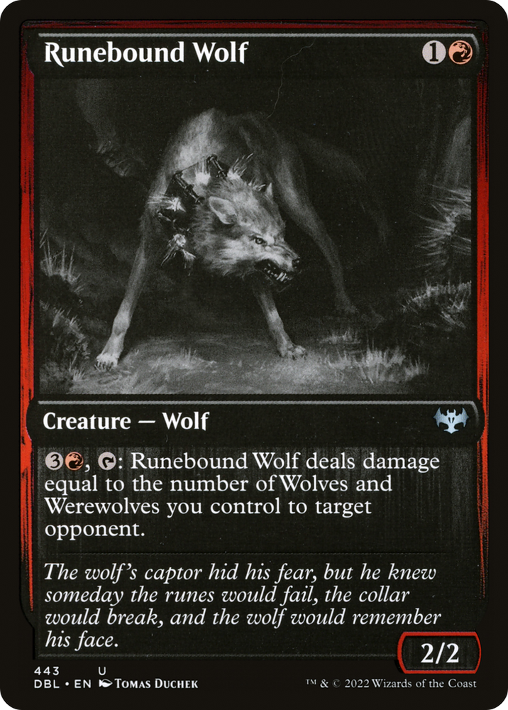 Runebound Wolf (DBL-443) - Innistrad: Double Feature