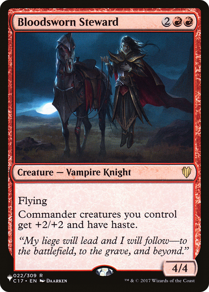 Bloodsworn Steward (LIST-C17-22) - The List